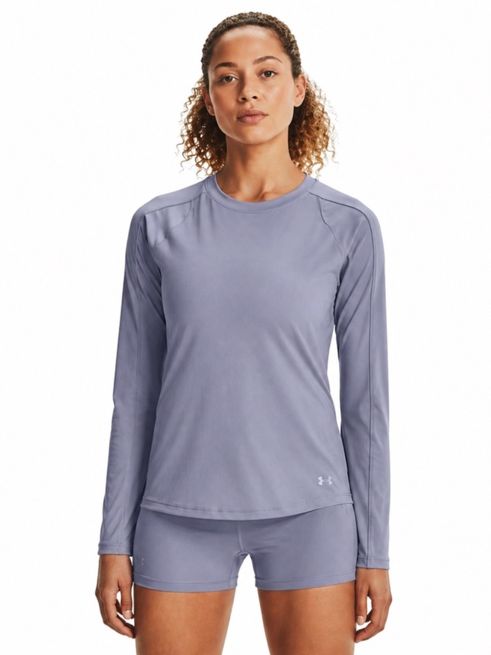 Under Armour Purple Long Sleeve Crew ISO-Chill Top